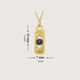Radiant Elegance 18KT Chain Blue Sapphire Pendant with chain,,hi-res view 7