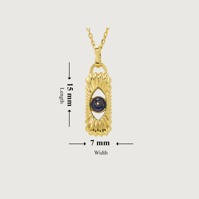 Radiant Elegance 18KT Chain Blue Sapphire Pendant with chain,,hi-res image number null