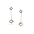 14KT Yellow Gold Diamond Drop Earrings,,hi-res view 1