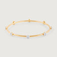 Timeless Shine Gold & Diamond Bangle,,hi-res view 3