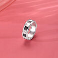 Bold Facet Silver Ring,,hi-res view 1