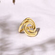18KT Golden Sunrise Spiral Yellow Gold Finger Ring,,hi-res view 1