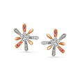 14KT Rose Gold A Pair Of Floral Earrings For Spring Lover,,hi-res view 1