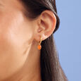 Solar Glow Carnelian Hoop Earrings,,hi-res view 2