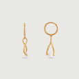 Infinity Glow Pearl Hoop Earrings,,hi-res view 4