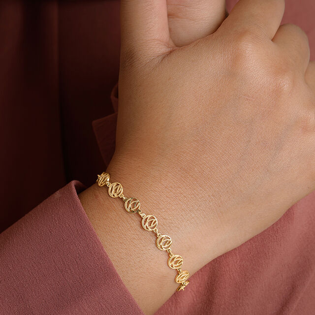 Celestial Curl Gold Bracelet,,hi-res image number null