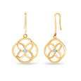 14KT Modern Glam Diamond Drop Earrings,,hi-res view 2