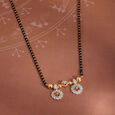 Floral Delight 18 Kt Gold and Diamond Vati Mangalsutra,,hi-res view 1