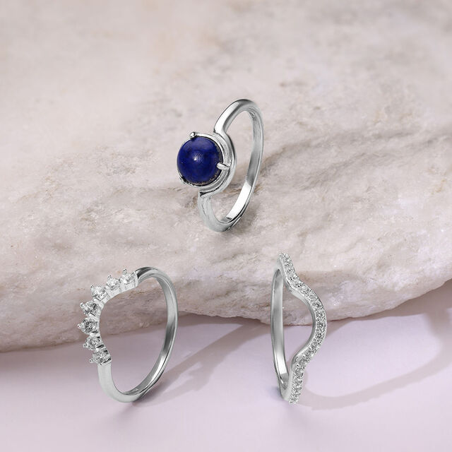 Twilight Glam Silver Ring,,hi-res image number null