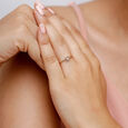 14KT Yellow Golden Iconic Sparkle Diamond Finger Ring,,hi-res view 1