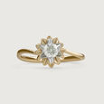 Eternal Bloom 14 kt Gold & Diamond Finger Ring,,hi-res view 3