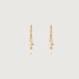 Playful Cascade Pearl Hoop Earrings,,hi-res view 3