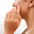 Fluid Twist Gold Ring,,hi-res view 2