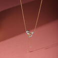 14KT Yellow Gold The Art of Precision Diamond Necklace,,hi-res view 1