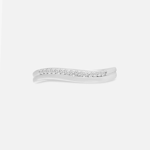 Graceful Sparkle Silver Finger Ring,,hi-res image number null