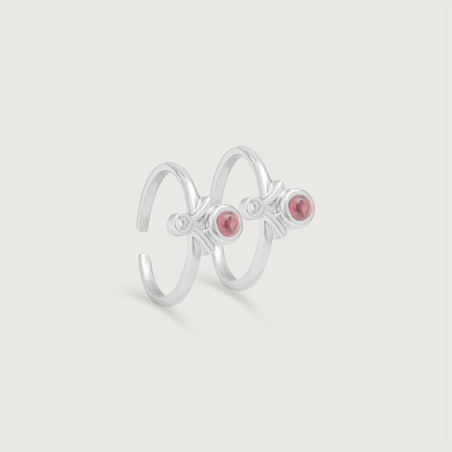 Radiant Fusion Silver Toe Rings,,hi-res image number null