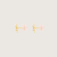 Exquisite Flourishing Diamond Platinum Gold Stud Earrings,,hi-res view 4