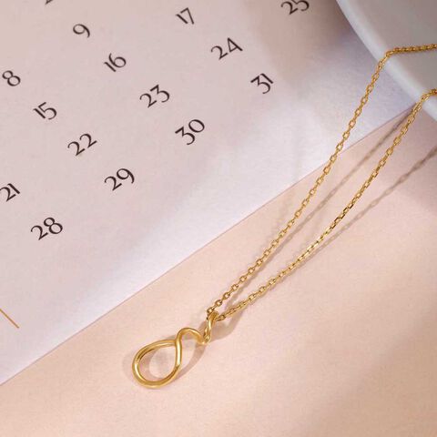 Serene Loop Gold Necklace