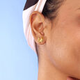 Bold Radiant Gold Stud Earrings,,hi-res view 2