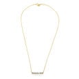 Morse Code Gold & Diamond Necklace,,hi-res view 1