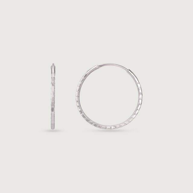 Textured Chic Silver Earrings,,hi-res image number null