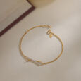 Radiant Fusion 14KT Gold & Diamond Bracelet,,hi-res view 1