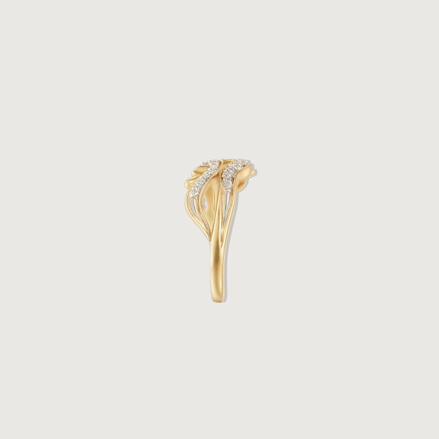 Sculpted Wave Diamond Ring,,hi-res image number null