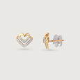 Dazzling Heartbeat Diamond Stud Earrings,,hi-res view 4