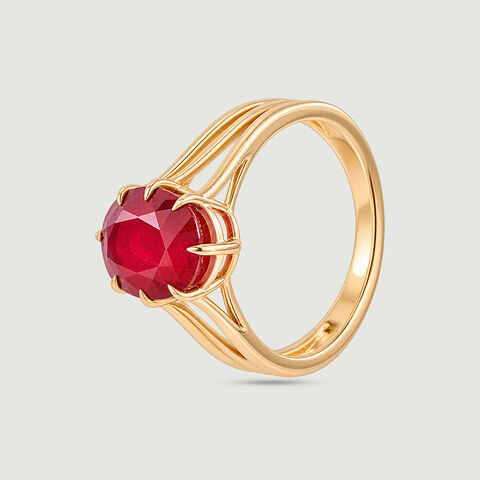 Bold Contemporary Ruby Ring