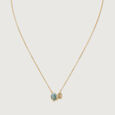 Firefly Fantasy 14 kt Gold & Swiss Blue Topaz Pendant with Chain,,hi-res view 4