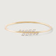 Strobe Rhythm Gold & Diamond Bangle,,hi-res view 3