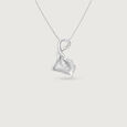 Soft Flow Silver Pendant,,hi-res view 3