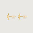 Infinite Flow Gold Stud Earrings,,hi-res view 4