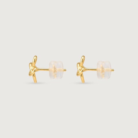 Infinite Flow Gold Stud Earrings