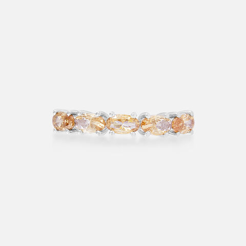 Champagne Sparkler Silver Ring