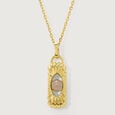 Enchanted Transformation 18KT White Moon Stone Pendant with chain,,hi-res view 3