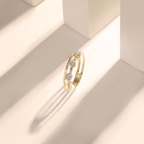 Celeste Row Diamond Ring