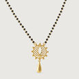 Bonded Hearts Gold and Diamond Mangalsutra,,hi-res view 3