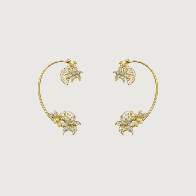 Blooming Whimsy Diamond Ear Cuff,,hi-res image number null
