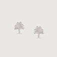 Playful Bloom Silver Earrings,,hi-res view 3
