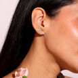 Dandelion Shine Diamond Stud Earrings,,hi-res view 2
