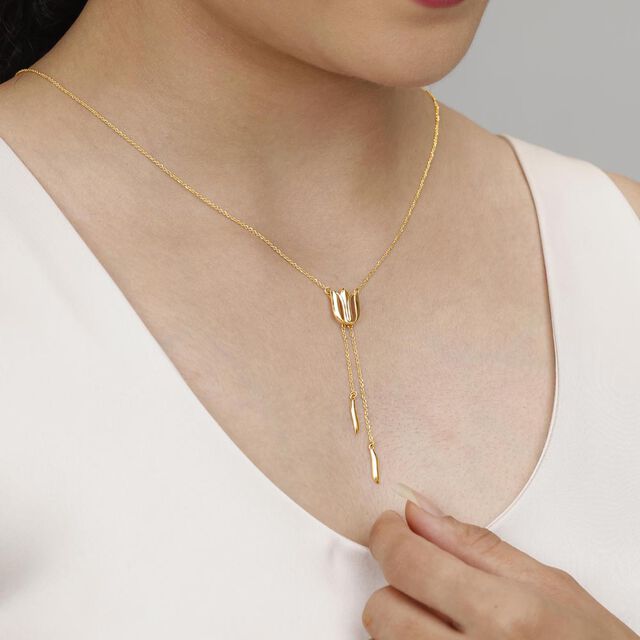 Lotus Aura Gold Necklace,,hi-res image number null