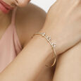 14KT Yellow Gold Sunlit Leaves In Diamond Bangle,,hi-res view 1