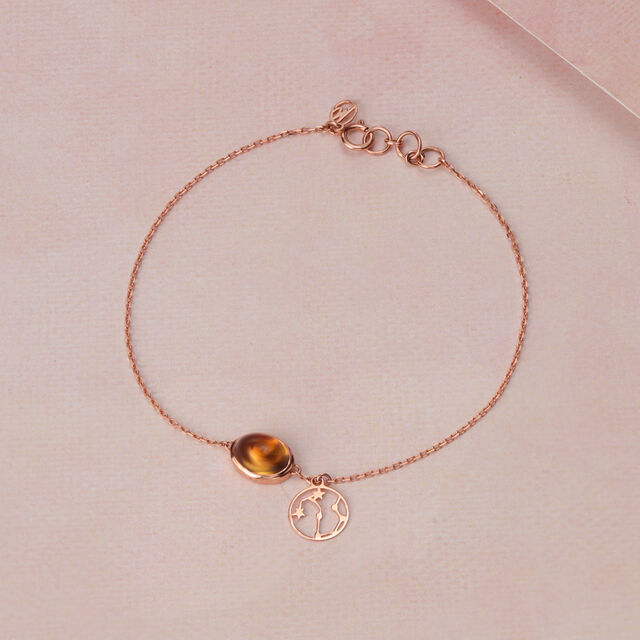 14KT Scorpio Birthstone Rose Gold Bracelet,,hi-res image number null