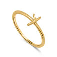 Letter Y 14KT Yellow Gold Initial Ring,,hi-res view 4