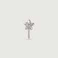 Dreamy Bloom Silver Nose Pin,,hi-res view 4