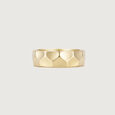 Faceted Sculpt Gold Ring,,hi-res view 5