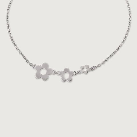 Bubbly Bloom Silver Bracelet