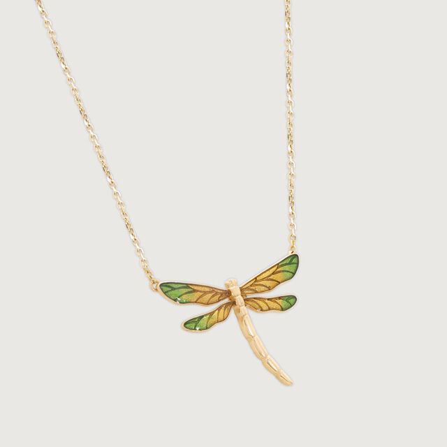 Verdant Dragonfly Gold Necklace,,hi-res image number null