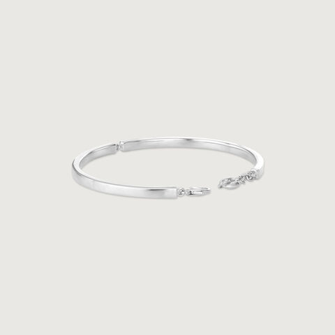 Linked Edge Silver Kada